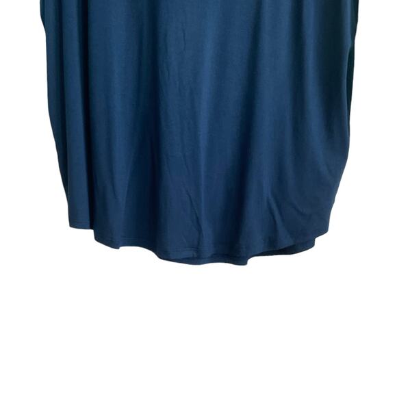 Gaiam Women Yoga Hoodie Top M Blue Color Block Soft Stretch Lounge Activewear - Picture 9 of 12